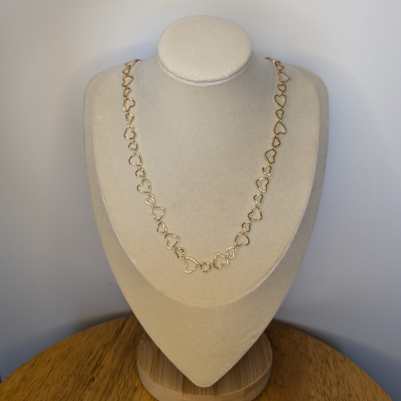 Tiffany & Co Heart Gold Overlayed Palladium Necklace - Picture 3 of 7